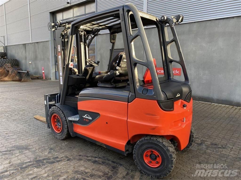 Linde E50 Elektrikli forkliftler