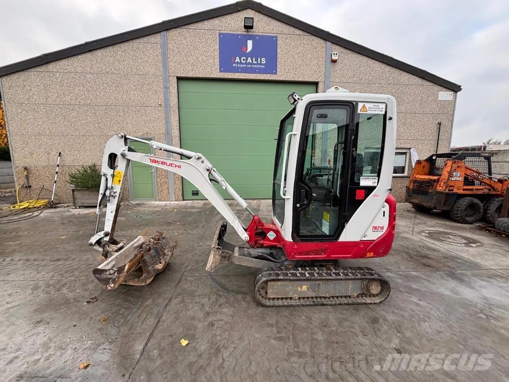 Takeuchi TB216 Mini ekskavatörler, 7 tona dek