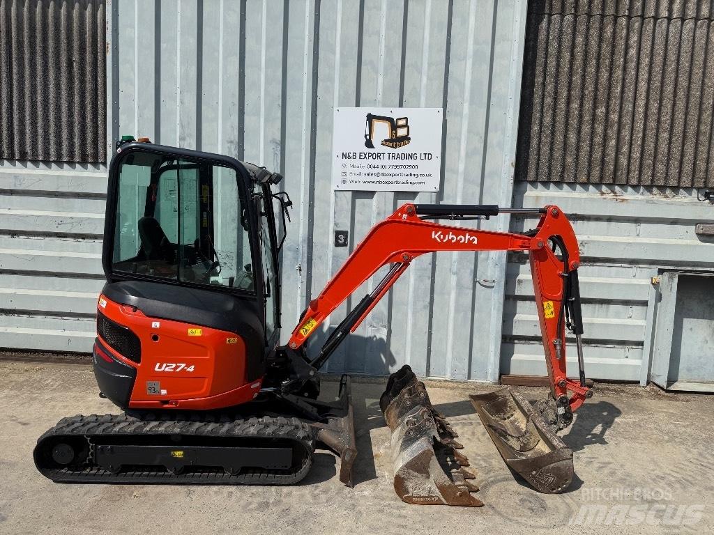 Kubota U 27 Mini ekskavatörler, 7 tona dek