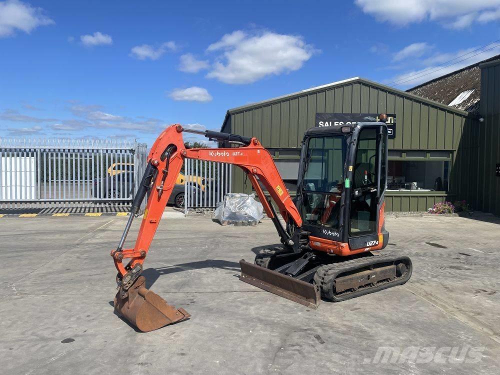 Kubota U 27-4 Mini ekskavatörler, 7 tona dek