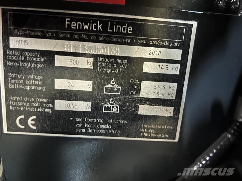 Linde MT 15 Düsük seviye kaldirici