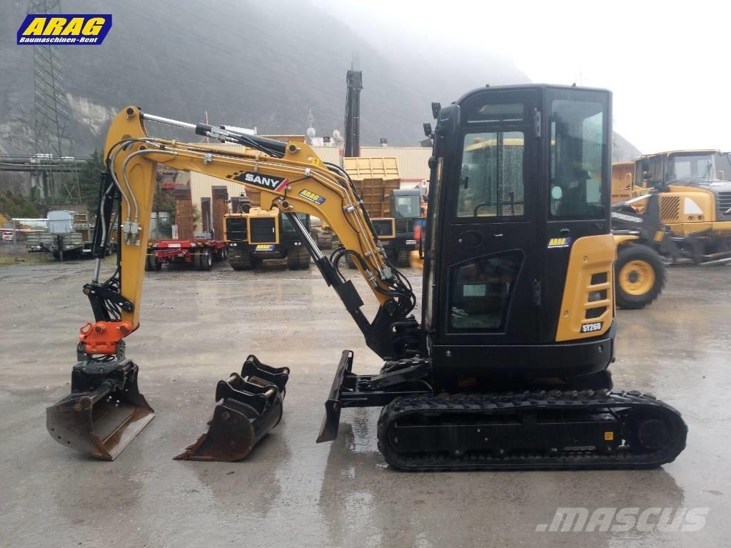 Sany SY 26 U Mini ekskavatörler, 7 tona dek