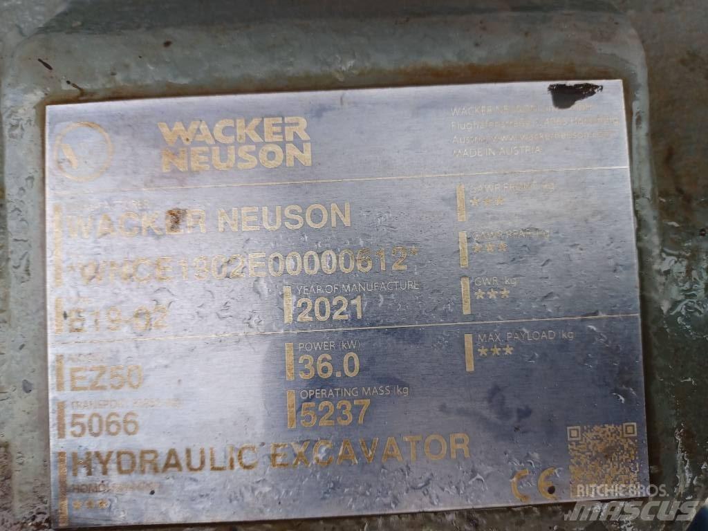 Wacker Neuson EZ50 Paletli ekskavatörler
