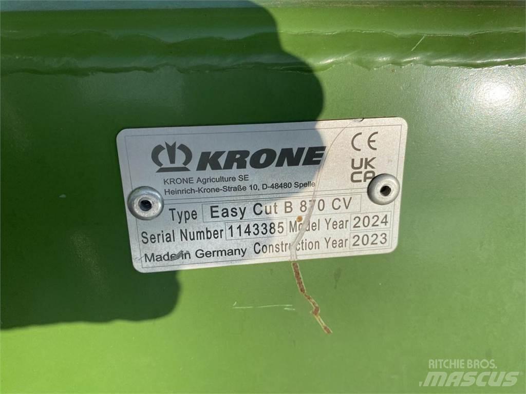 Krone EC B 870 CV Çayir biçme makinalari
