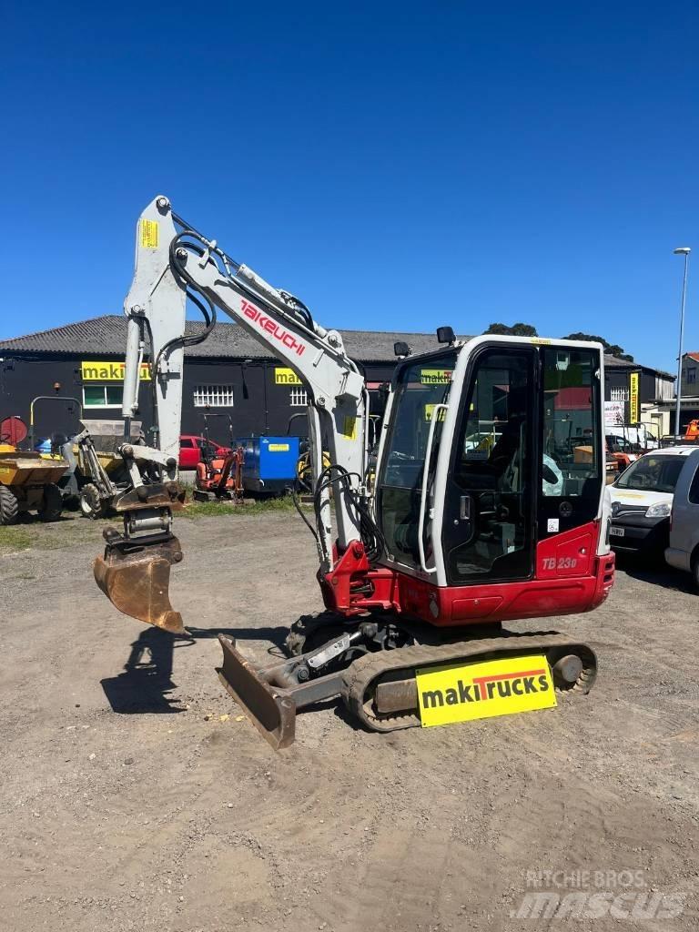Takeuchi TB230 Mini ekskavatörler, 7 tona dek