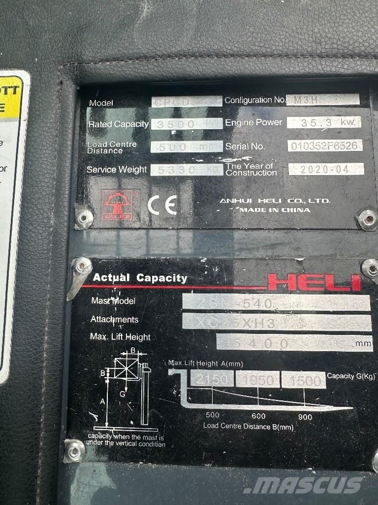 Heli CPCD 35 Dizel forkliftler