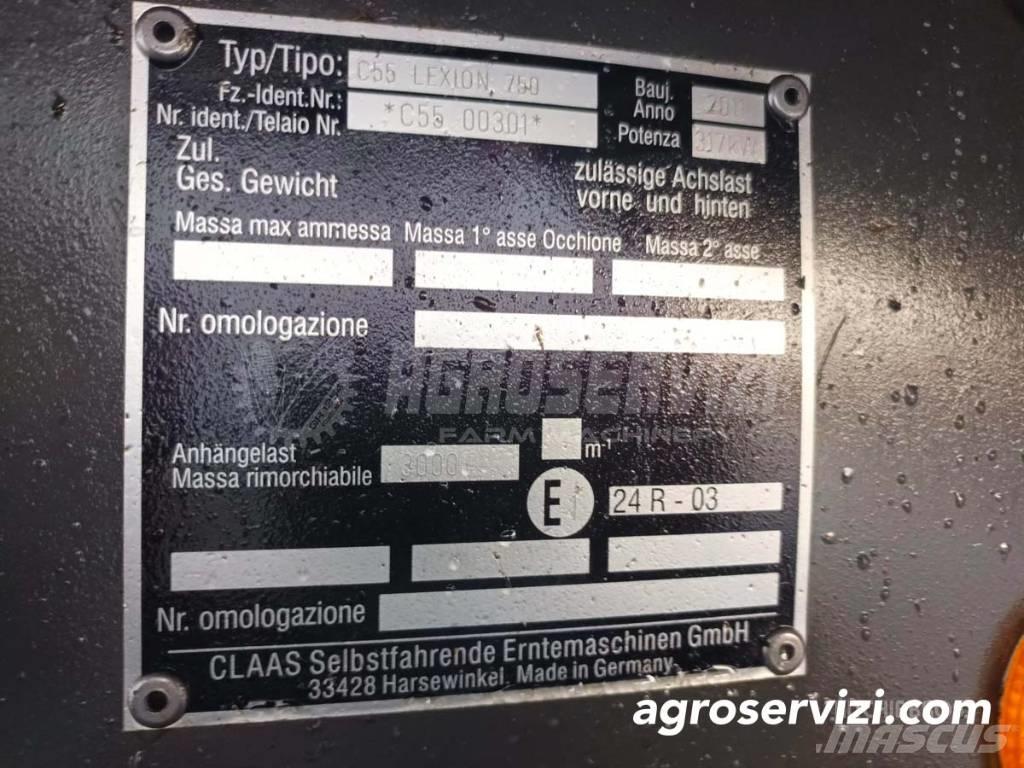CLAAS Lexion 750 Biçerdöverler