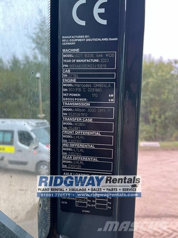 Bell B 20 Belden kirma kaya kamyonu