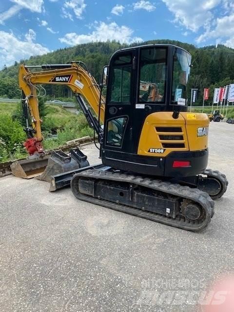 Sany SY50U Mini ekskavatörler, 7 tona dek