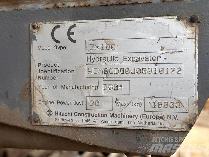 Hitachi ZX180 Özel ekskavatörler