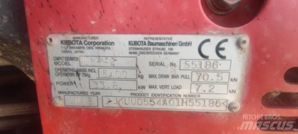 Kubota U 55-4 Mini ekskavatörler, 7 tona dek