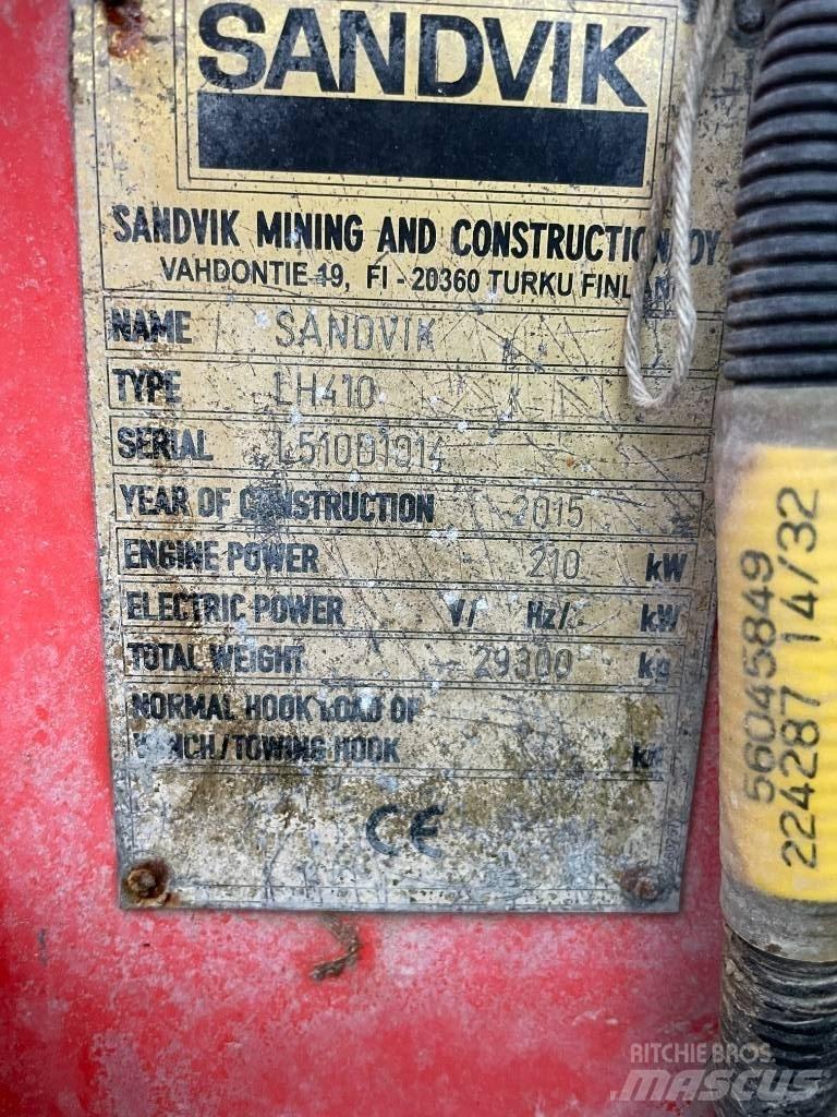 Sandvik LH 410 Yer Altı Yükleyicileri