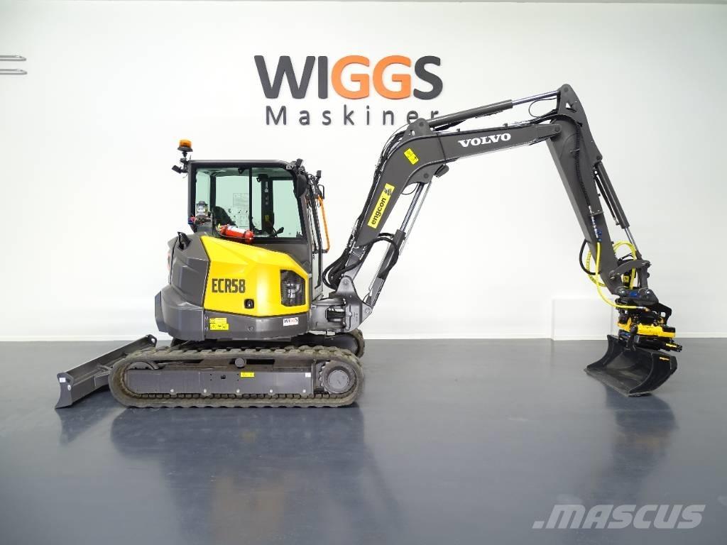 Volvo ECR58F Mini ekskavatörler, 7 tona dek