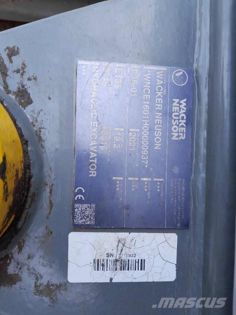 Wacker Neuson ET 35 Paletli ekskavatörler