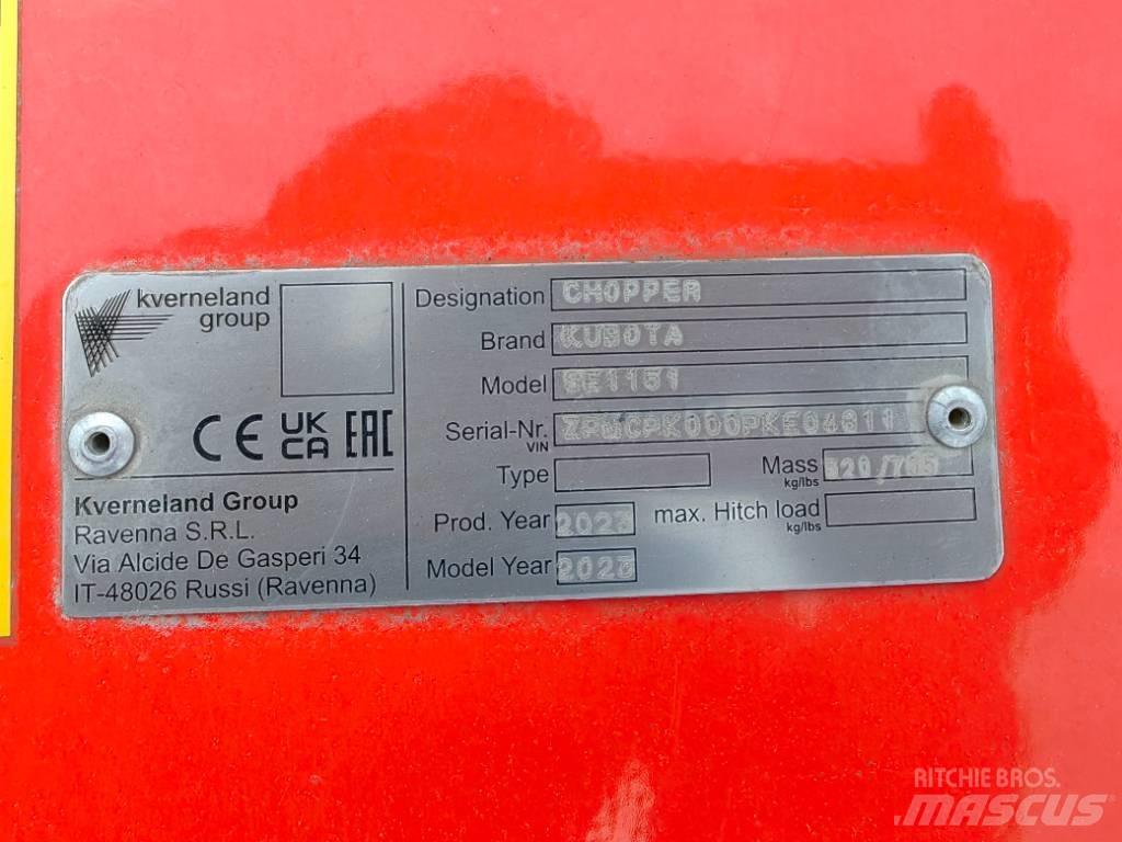 Kubota SE 1151UB Hasat makineleri