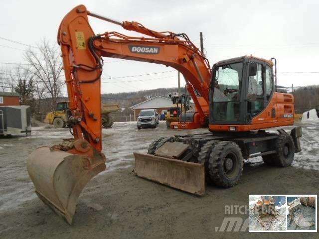 Doosan DX 140 W-3 Lastik tekerli ekskavatörler