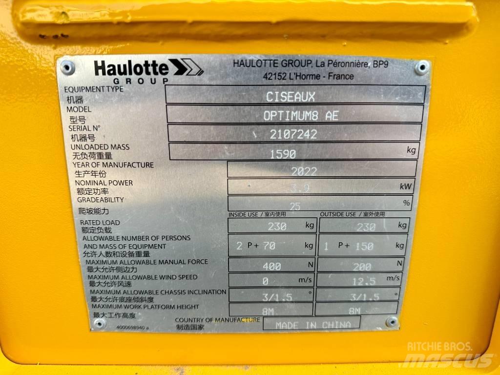 Haulotte OPTIMUM 8 Makasli platformlar