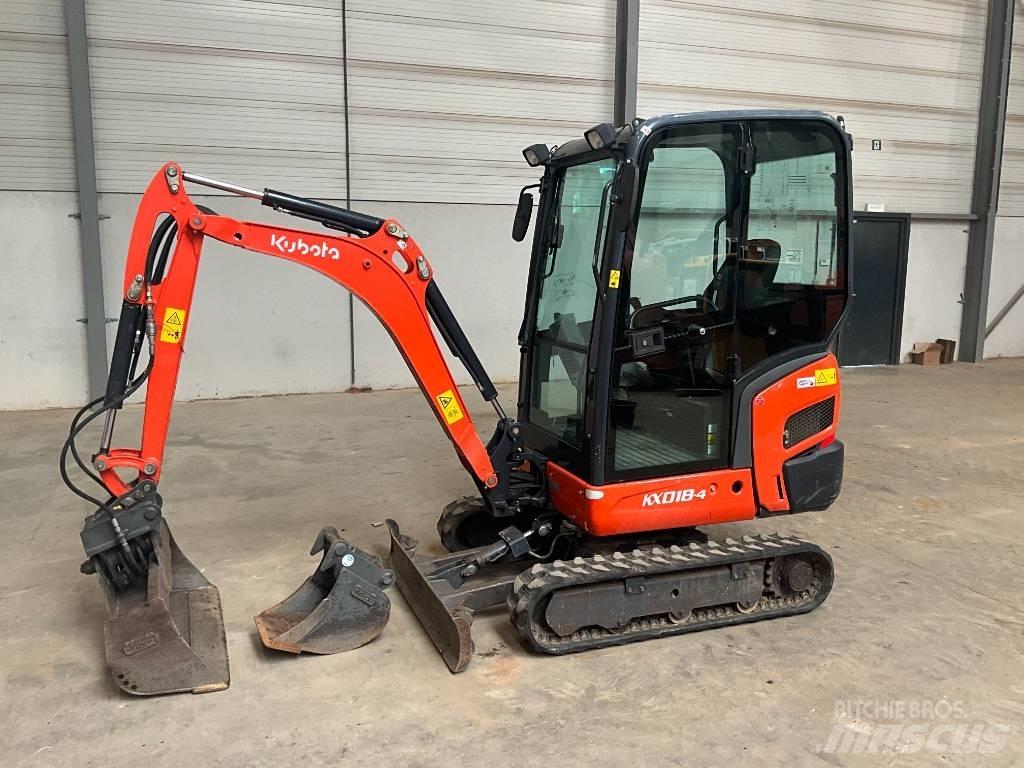 Kubota KX 018-4 Mini ekskavatörler, 7 tona dek