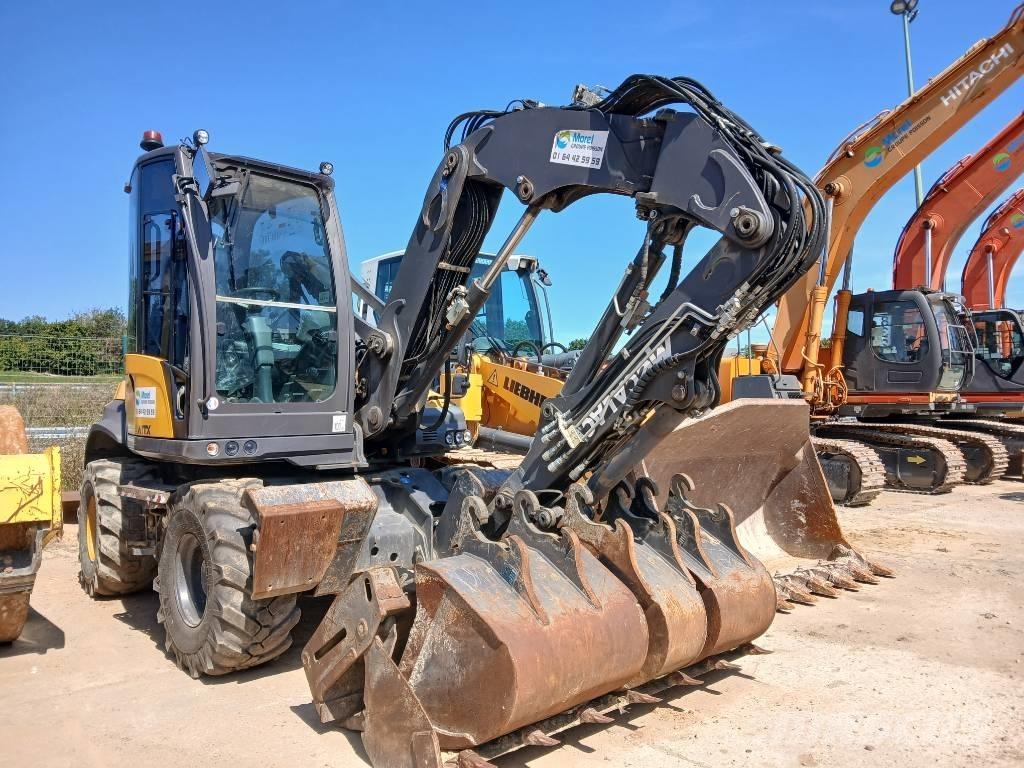 Mecalac 12 MTX Lastik tekerli ekskavatörler