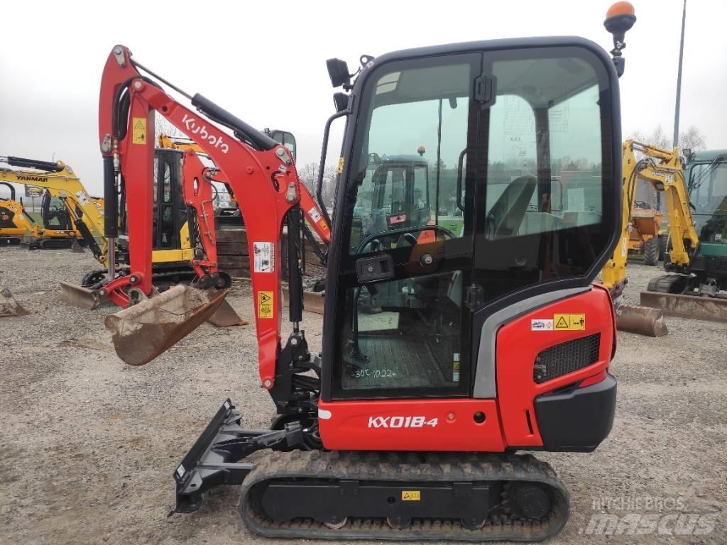 Kubota KX 018-4 Mini ekskavatörler, 7 tona dek