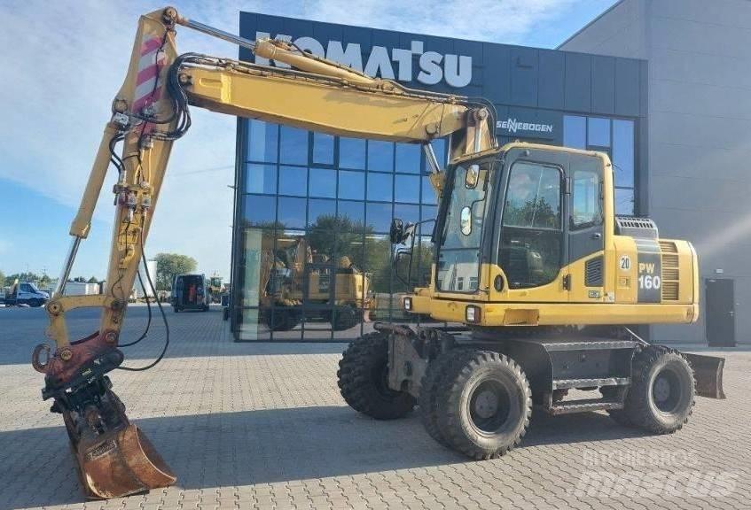 Komatsu PW160-8 Lastik tekerli ekskavatörler