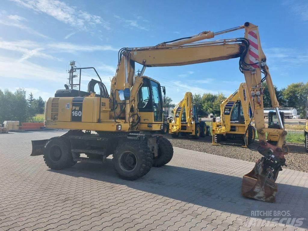 Komatsu PW160-8 Lastik tekerli ekskavatörler