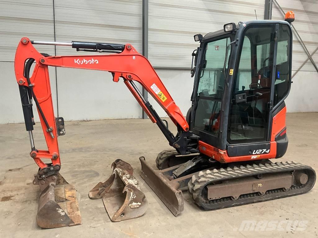 Kubota U 27-4 Mini ekskavatörler, 7 tona dek