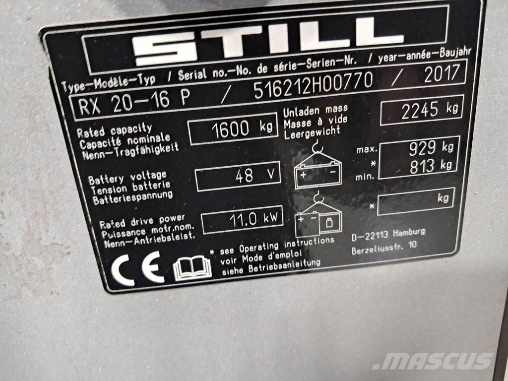 Still RX 20-16 P Elektrikli forkliftler