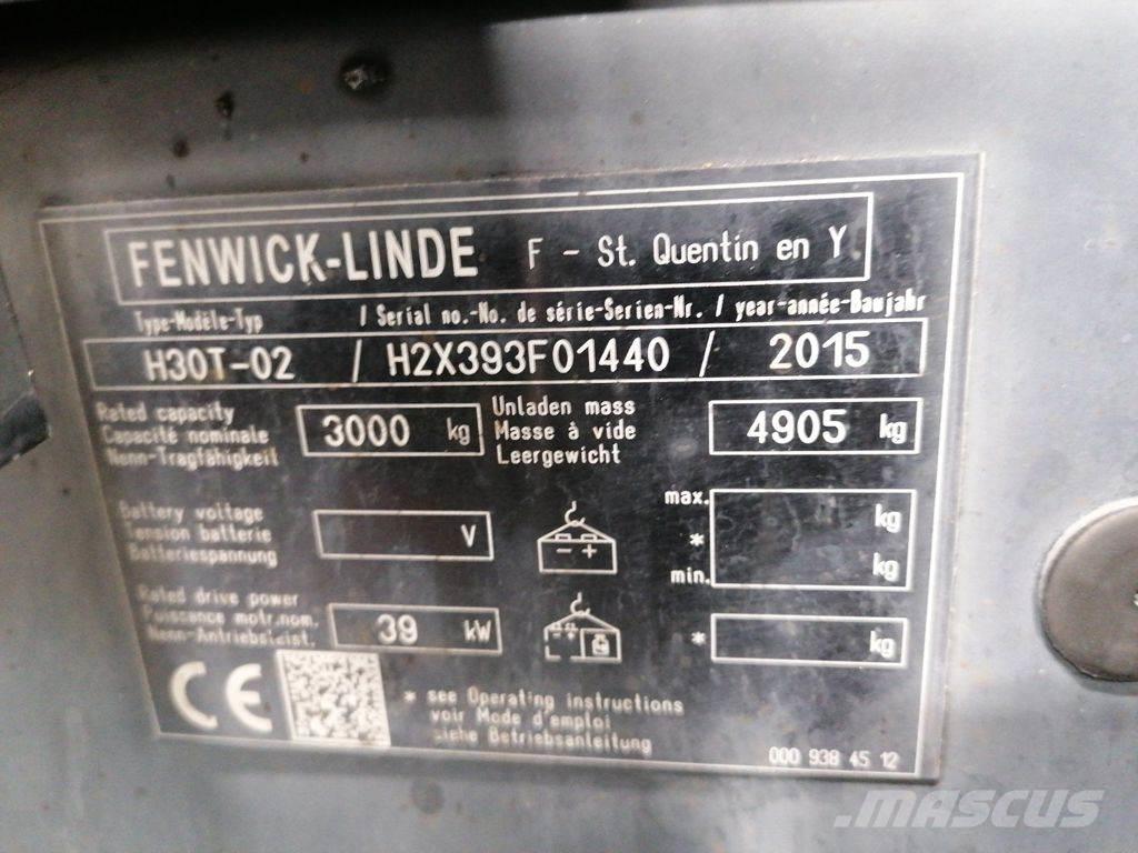 Linde H30T-02 LPG'li forkliftler