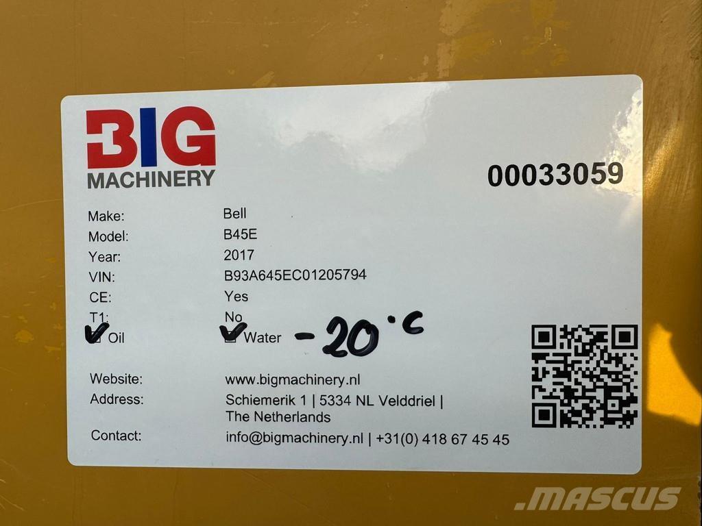 Bell B45E Belden kirma kaya kamyonu