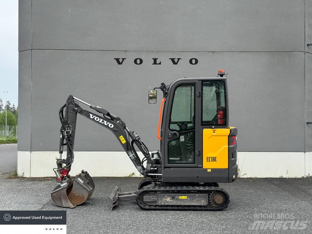 Volvo EC 18 E Mini ekskavatörler, 7 tona dek