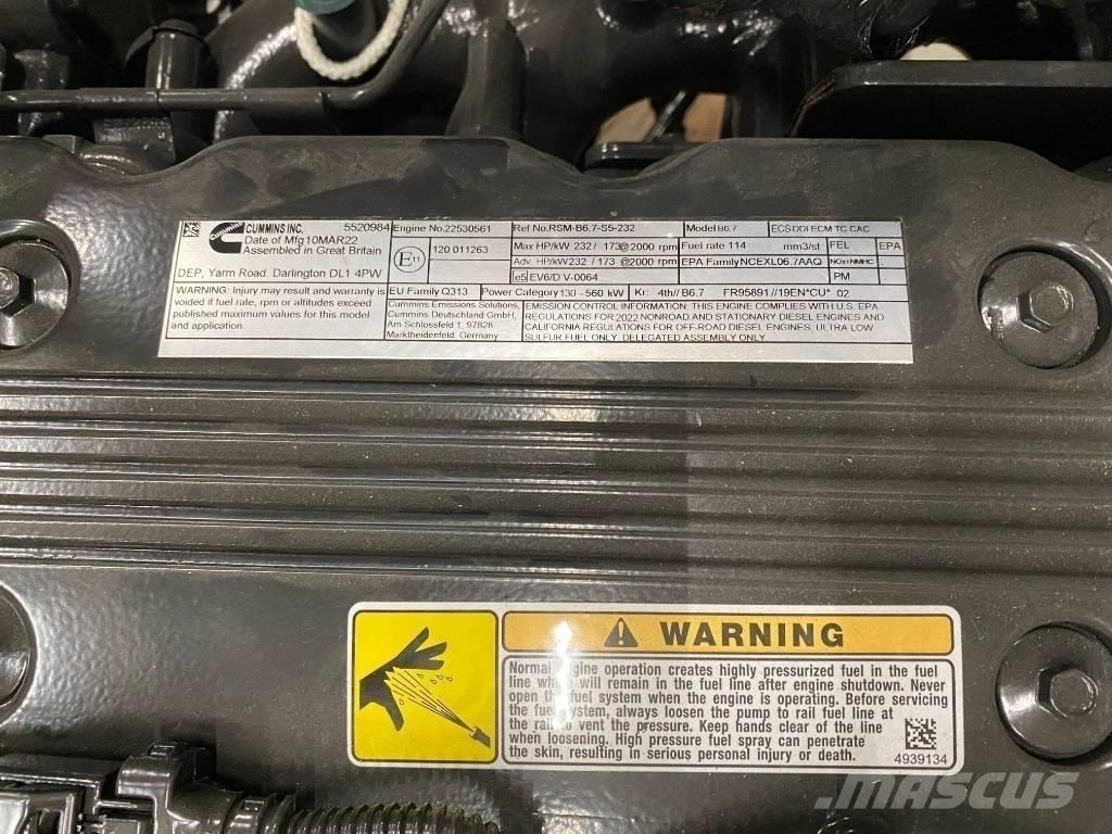 Cummins QSB 6.7 Diger tarim makinalari