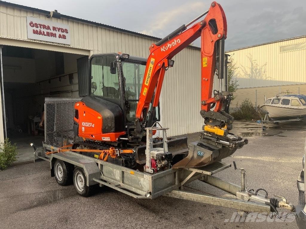 Kubota KX 027 Mini ekskavatörler, 7 tona dek