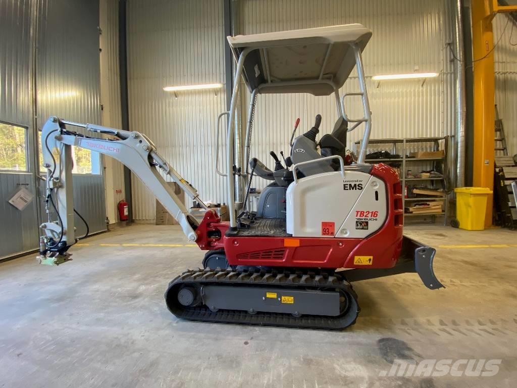 Takeuchi TB 216 A Mini ekskavatörler, 7 tona dek
