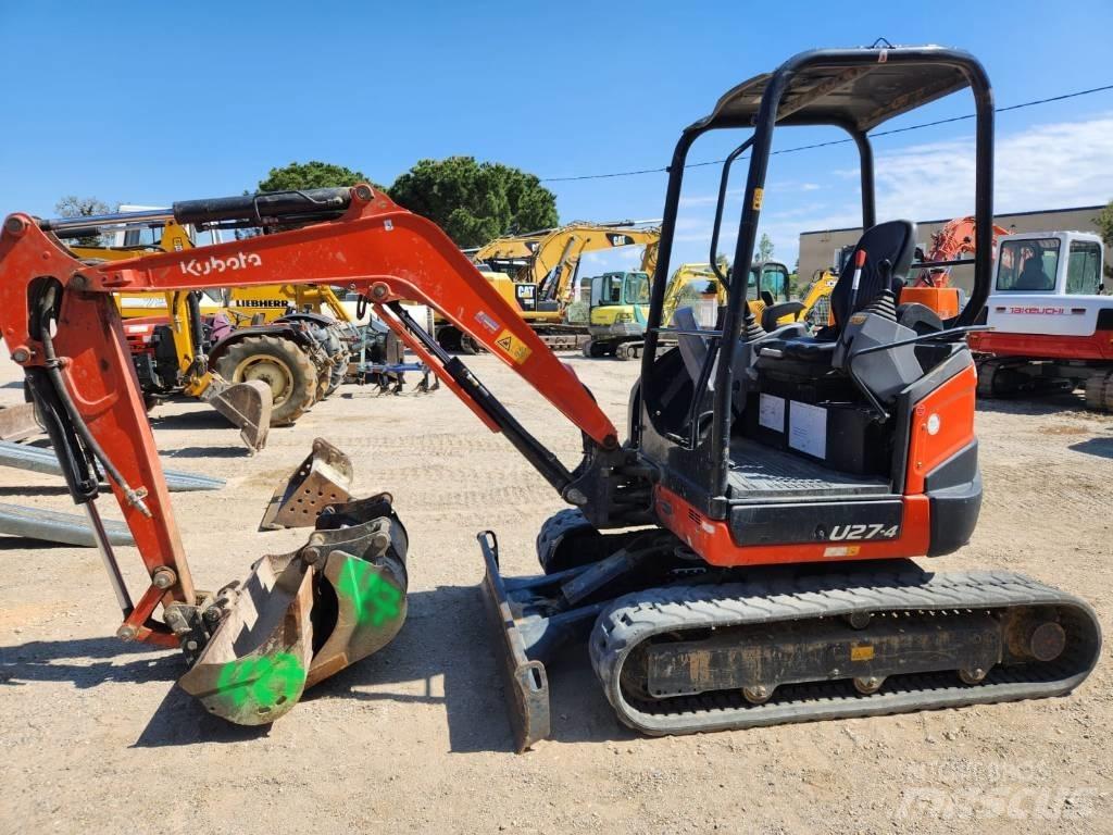 Kubota U 27-4 Mini ekskavatörler, 7 tona dek