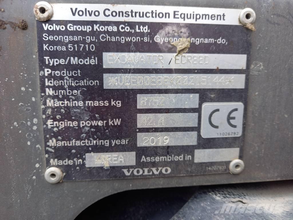 Volvo ECR 88 D Midi ekskavatörler 7 - 12 t