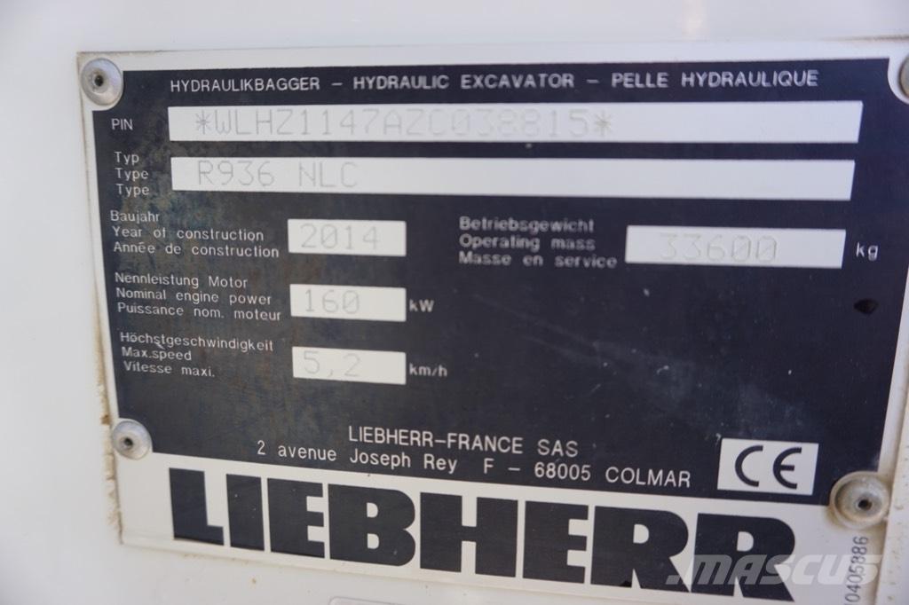 Liebherr R 936 N LC Paletli ekskavatörler