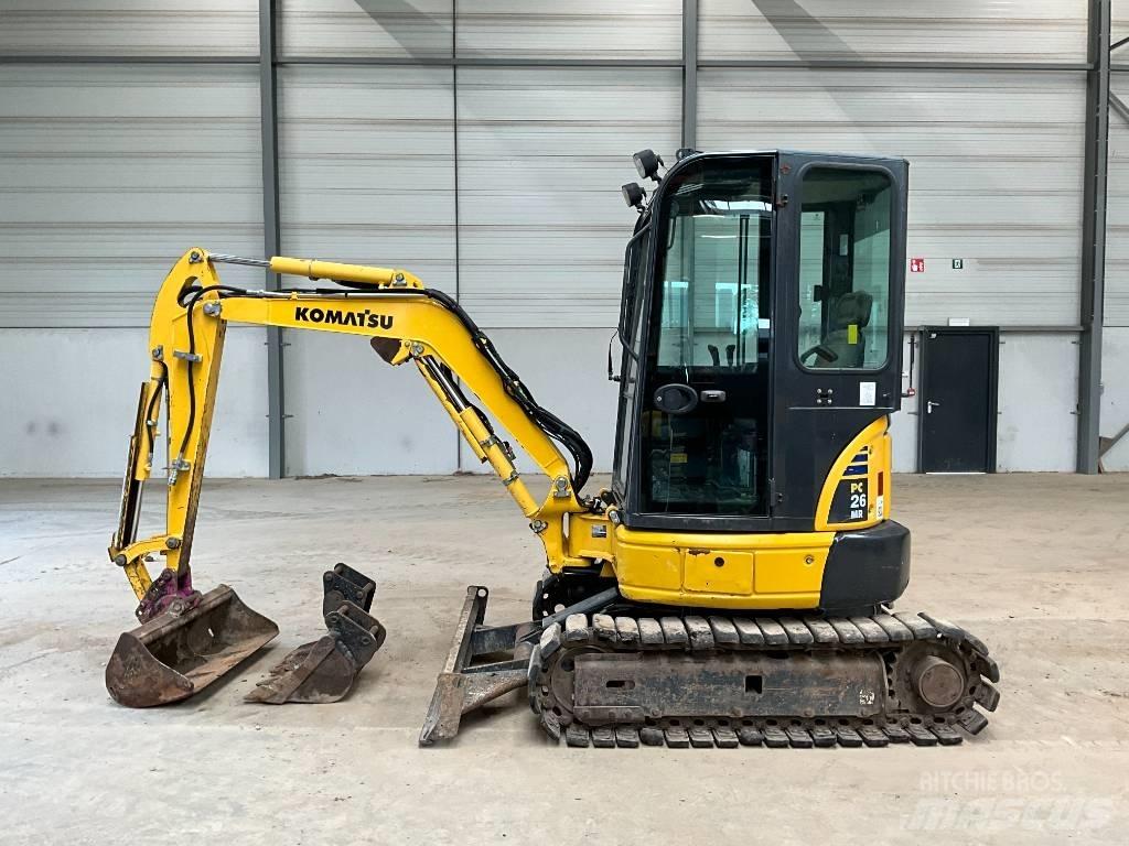 Komatsu PC 26 MR-3 Mini ekskavatörler, 7 tona dek