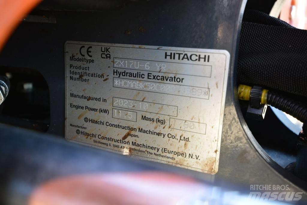 Hitachi ZX 17 U-6 Mini ekskavatörler, 7 tona dek