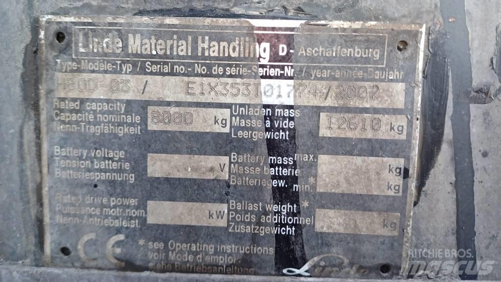 Linde H80D-03 Dizel forkliftler