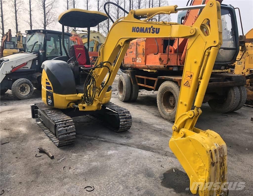Komatsu PC30 Mini ekskavatörler, 7 tona dek