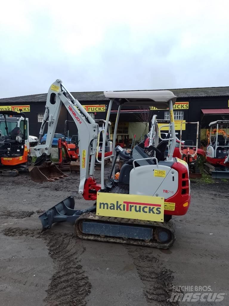 Takeuchi TB216 Mini ekskavatörler, 7 tona dek