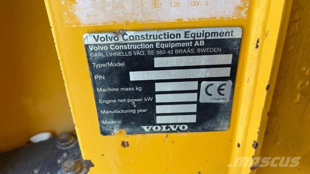 Volvo A 30 G Belden kirma kaya kamyonu