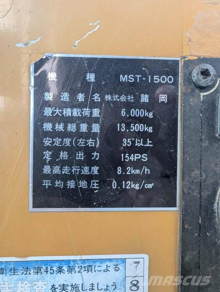 Morooka MST 1500 Paletli damperler