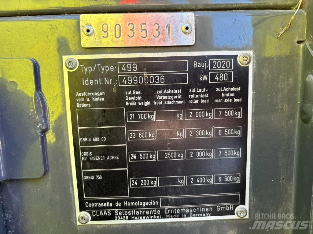 CLAAS Jaguar 960 4WD Kendi yürür silaj makinalari