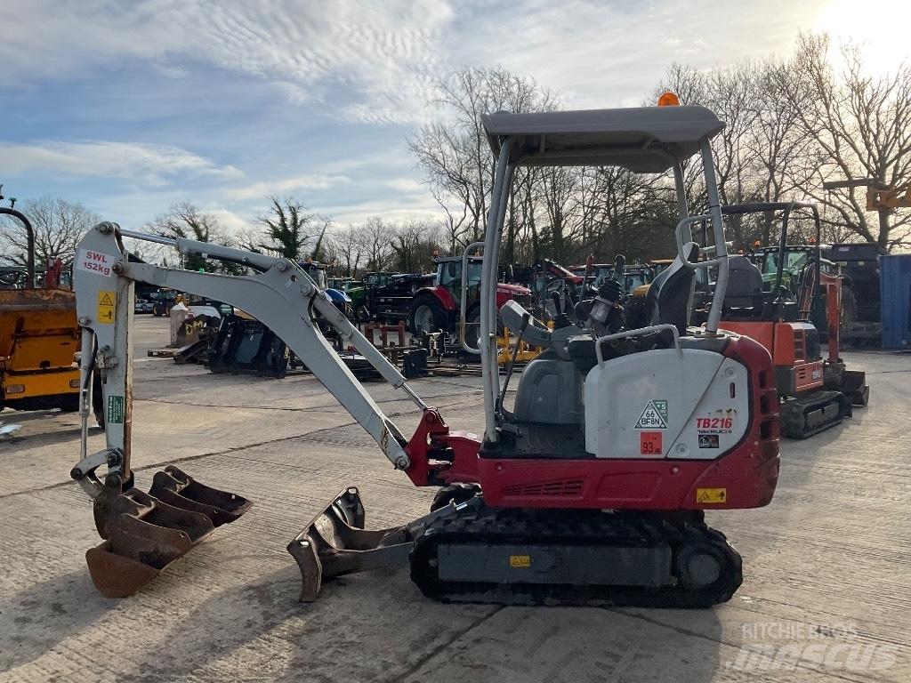 Takeuchi TB 216 Mini ekskavatörler, 7 tona dek