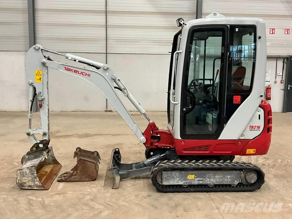 Takeuchi TB 216 Mini ekskavatörler, 7 tona dek