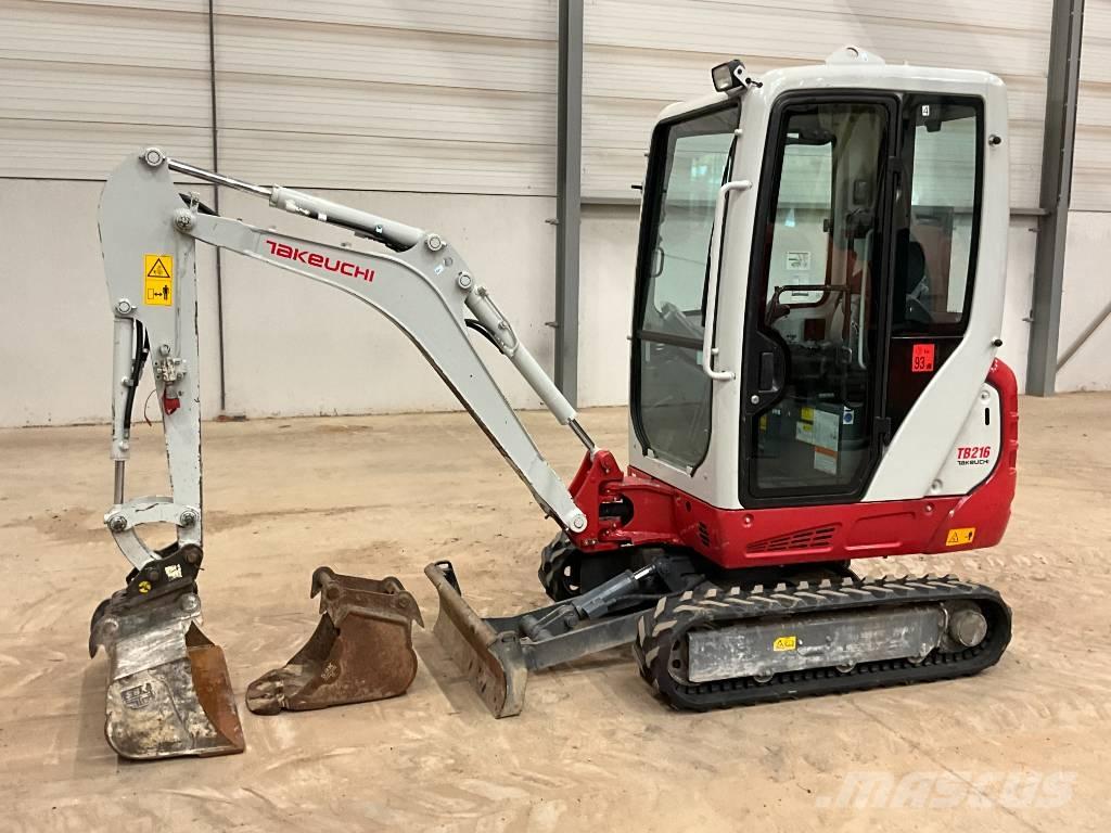 Takeuchi TB 216 Mini ekskavatörler, 7 tona dek