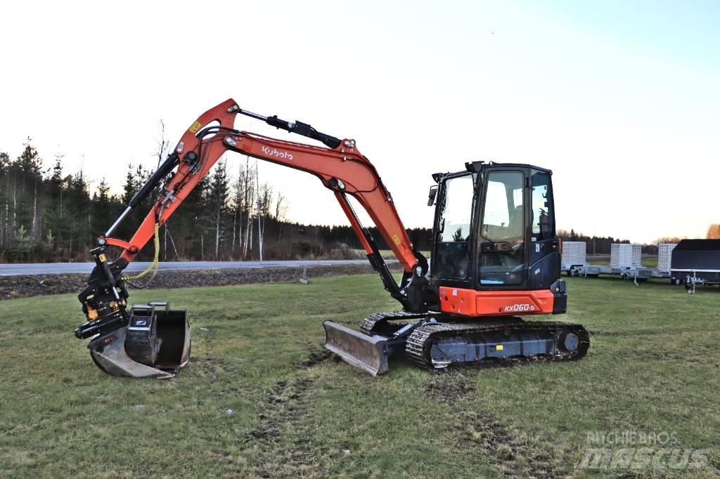 Kubota KX060-5 Mini ekskavatörler, 7 tona dek
