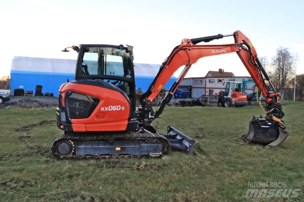 Kubota KX060-5 Mini ekskavatörler, 7 tona dek